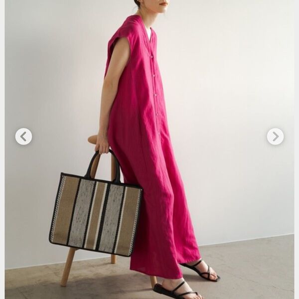 ラウンジドレス LOUNGE DRESSリネンマキシワンピース洗える