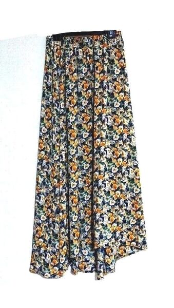 【URBAN RESEARCH アーバンリサーチ】 ロングスカート アシンメトリー 花柄 フリーサイズ