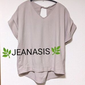 【JEANASIS ジーナシス】 バックタッグ カットソー きれいめトップス