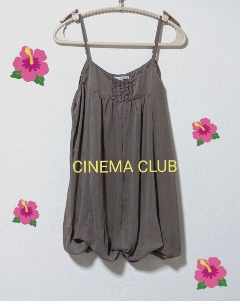 【CINEMA CLUBシネマクラブ】キャミワンピ チュニック丈 キャミソール Mサイズ