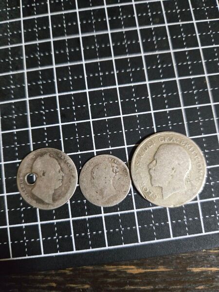イギリス ヴィクトリア 3ペンス ジョージ3世 6ペンス ジョージ5世 シリング 銀貨 古銭 セット