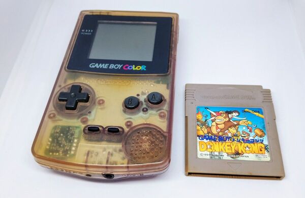 【ジャンク品】ゲームボーイカラー 本体 ドンキーコングGB セット パープルクリア
