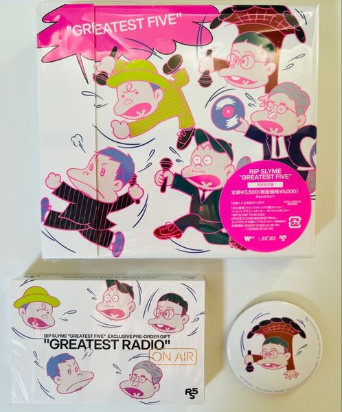 初回限定盤 三方背BOX RIP SLYME 3CD/GREATEST FIVE リップスライム シリアルなし