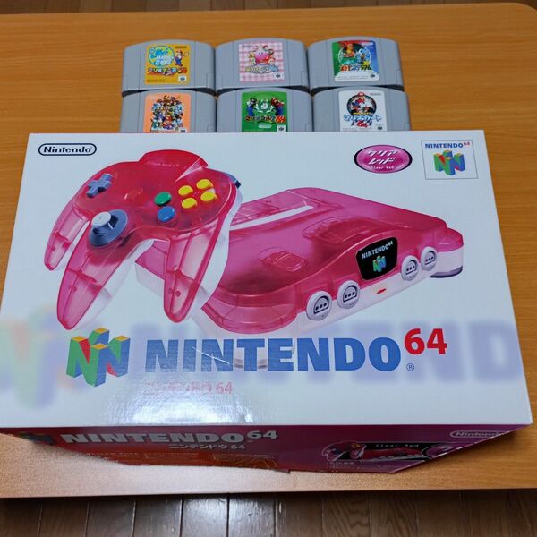 ニンテンドー64本体 クリアレッド ポケモン マリオカート付き