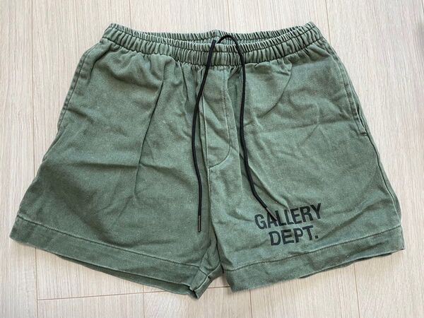 GALLERY DEPT. ギャラリーデプト スウェットショーツ カーキ S ハーフパンツ ショートパンツ 男女兼用
