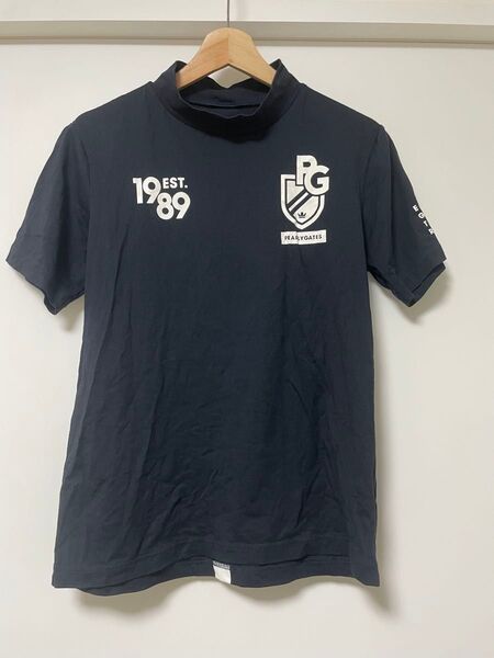 PEARLY GATES ハイネックTシャツ 4 ゴルフウェア ネイビー ロゴ パーリーゲイツ GOLF モックネック 半袖