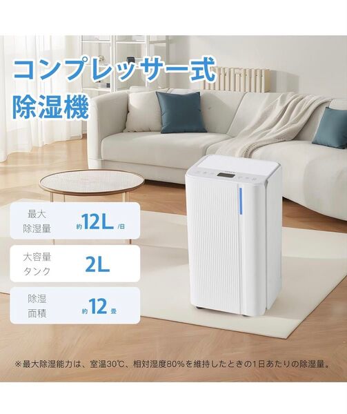 除湿機 マイナスイオン 空気清浄機 空気清浄 カビ 衣類乾燥 花粉対策 梅雨対策 衣類乾燥除湿機 ホワイト