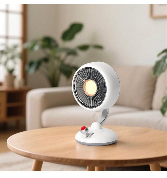 【唯一正規品】卓上扇風機 静音DCモーター レトロ 強風 左右120°自動首振り 10時間連続使用 USB充電式 3段階風量 強力