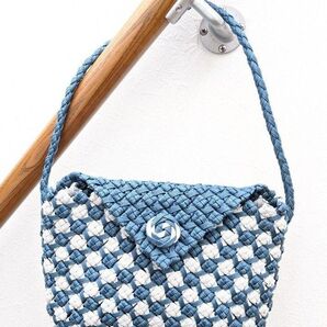 ショルダーバッグ クラフトバンド ハンドメイド クラフトバッグ