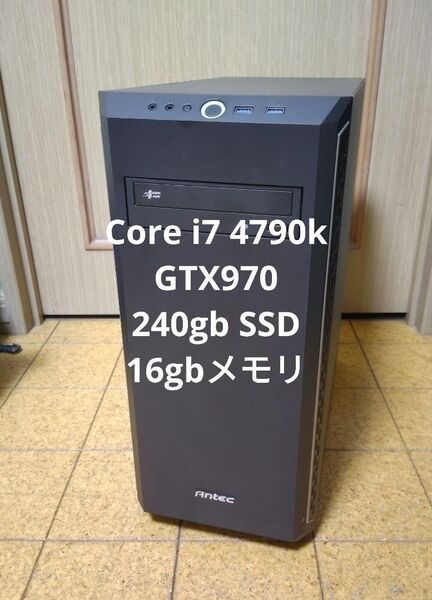 Corei7-4790k GTX970 16gbメモリ 240gbSSD搭載 ゲーミングPC