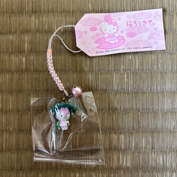 【期間限定出品】レア 希少 ハローキティ ご当地 蓮 カエル ストラップ 根付け