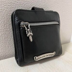 【最強美品】現品ラスト1点のみ!クロムハーツ スクエアボタンビル ウォレット 財布