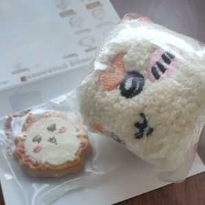 ちいかわ もこもこポーチ2 シーサー、クッキーチャーム