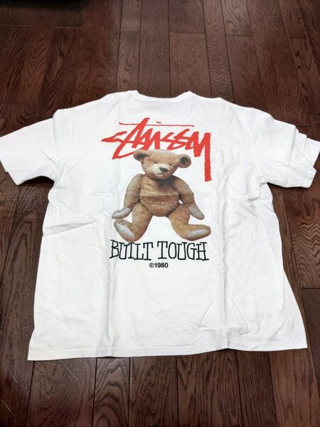 STUSSY Tシャツ XL クマ ぬいぐるみ 白