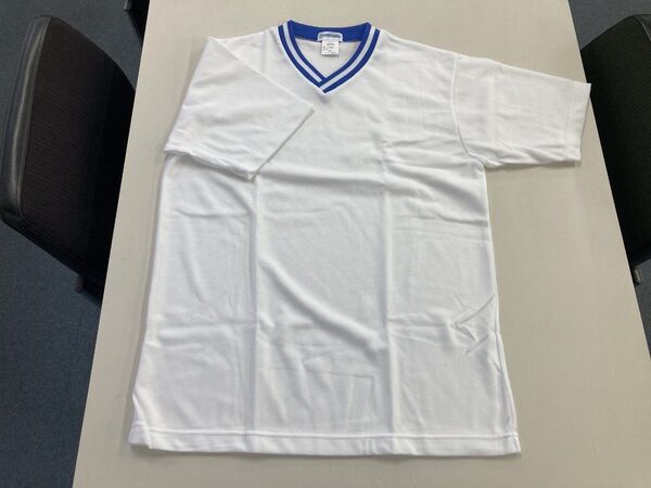 体操服 Vネックシャツ インクブルー3 Lサイズ