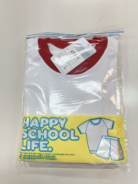 体操服 半袖シャツ 赤 Lサイズ セットイン