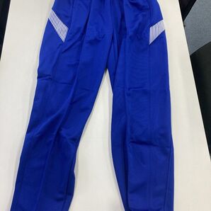 体操服 ジャージ下スレンダーパンツブルー両脇ポケット M