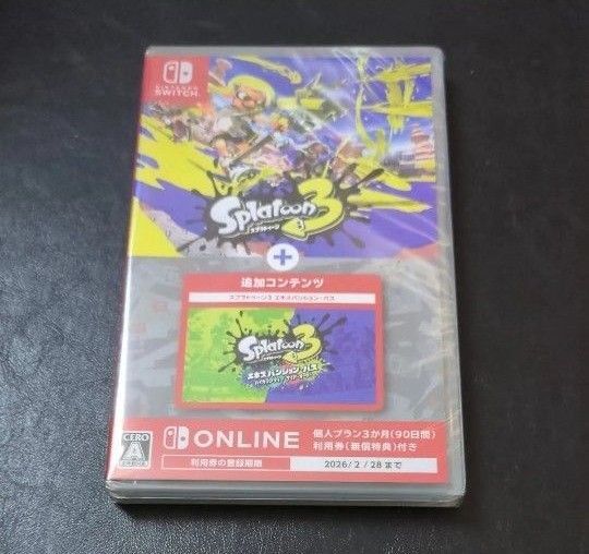 新品未開封【Switch】 スプラトゥーン3+エキスパンションパス