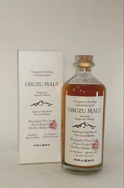 本店購入品: OSUZU MALT 尾鈴山蒸留所 シングルモルト ウイスキー アメリカンオークバレル700ml /専用紙袋付き