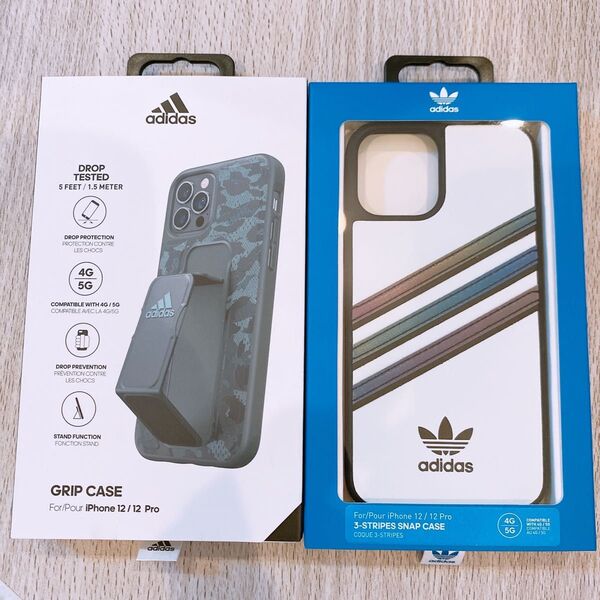 adidas iPhone 12/12Pro ケース アディダス 3本ストライプ 迷彩