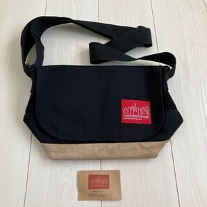 Manhattan Portage ショルダーバッグ 黒/ベージュ ナイロン マンハッタンポーテージ メッセンジャーバッグ