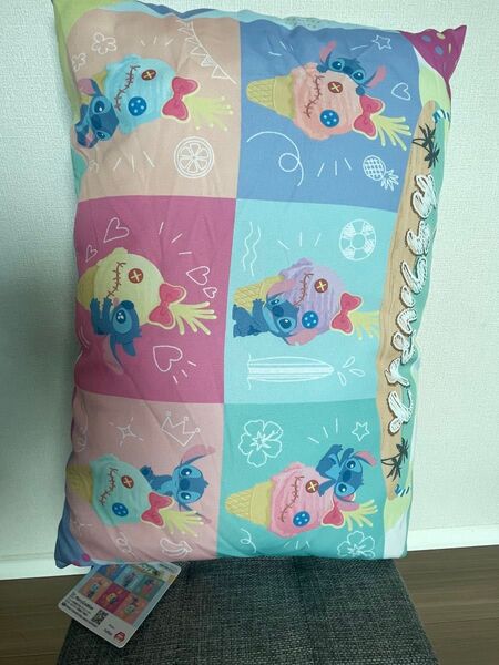 ディズニー スティッチ カラフルアイス カラフル BIGクッション