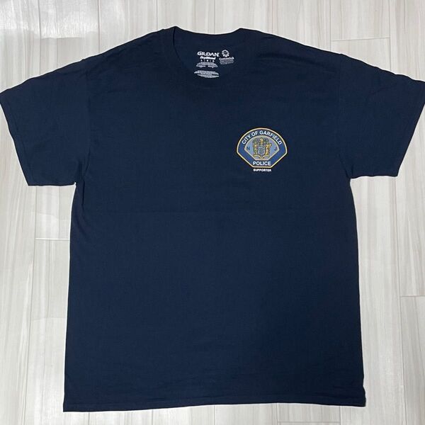 USA直輸入両面プリントTシャツ ネイビー USサイズL身幅約54、着丈約71ユーズド品洗濯済み、プリント部分他全体的に綺麗です。