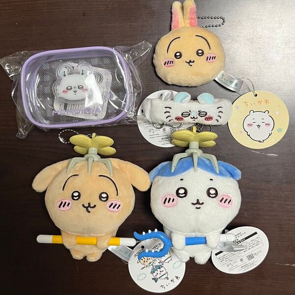 ちいかわ 討伐マスコット ぷっくりクリアミニポーチ マスコットミラー リストバンドキーホルダー / ハチワレ うさぎ モモンガ