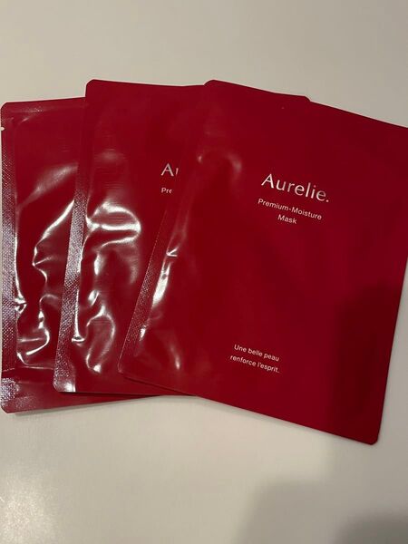 新品3枚セット!!Aurelie オレリープレミアムモイスチャーマスク フェイスマスク 3枚セット格安!!