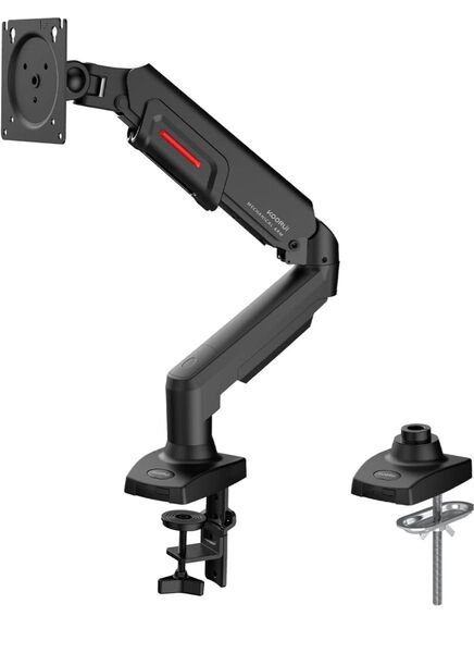 【美品】KOORUI モニターアーム VESA対応クランプ式&グロメット式 耐荷重9kg 多角度調節 ケーブル管理 使用期間3ヶ月