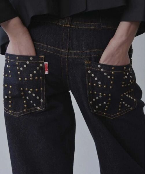 SCULPTOR Union Jack Engineered Denim Indigo