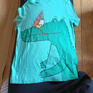 ワニ柄Tシャツ 90cm ミントグリーン