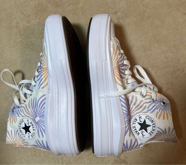 CONVERSE ALL STAR 厚底ハイカットスニーカー 24.5cm マルチカラー