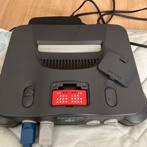 NINTENDO64本体、プロ野球キング、星のカービィ64、コントローラー2個、拡張パック付き、各種ケーブル
