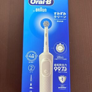 ブラウン 電動歯ブラシ オーラルB すみずみクリーン やわらか ホワイト【新品未開封!】