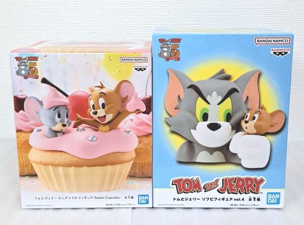 【※新品、未開封】トムとジェリー ビッグソフビフィギュア vol.4 Sweet cupcake 2点セット 非売品 プライズ