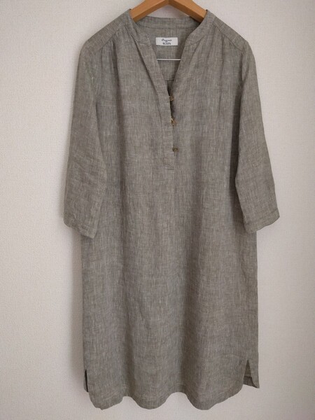 SCAPA スキャパ ワンピース Mサイズ レディース 長袖 麻100% 新品