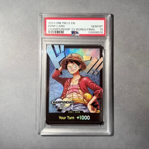 ONE PIECEカードゲーム 2023CS 2023チャンピオンシップ ルフィ ドンカード 英語 PSA10 プロモ