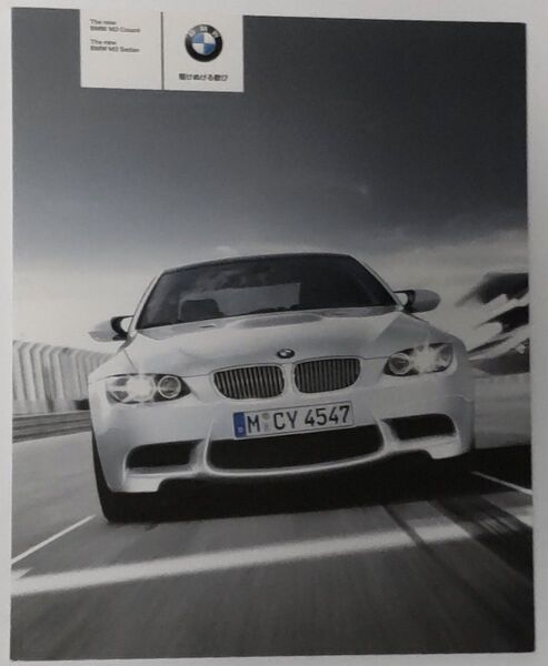 4代目 BMW M3 Coupe、M3 Sedan E92型 M3クーペ、E90型 セダン カタログ(2007-2014)