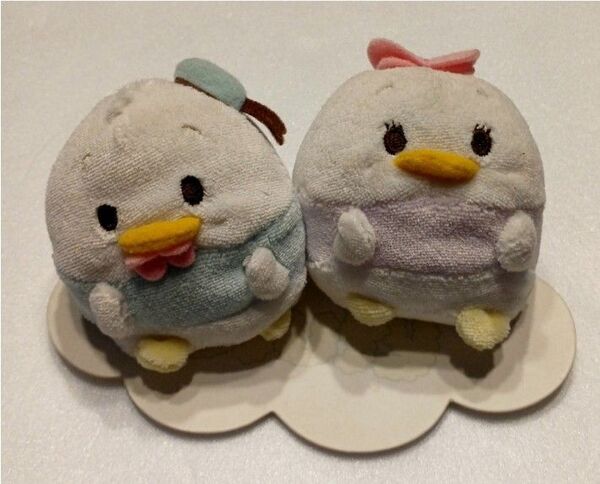 【セット】Disney ufufy ドナルド&デイジー ぬいぐるみ(ミニ) ディズニーストア限定的