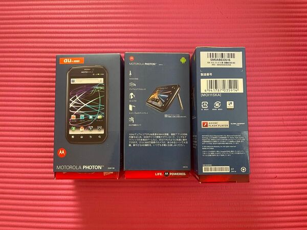 【未使用】ISW11M MOTOROLA PHOTON × 3台 Android au