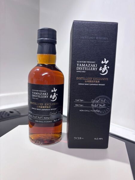 サントリー 山崎蒸溜所限定 シングルモルト ウイスキー スパニッシュオーク 180ml 箱付 未開栓