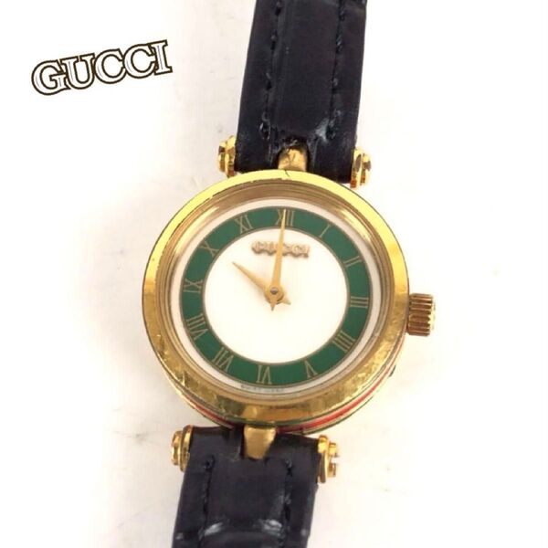 GUCCI グッチ シェリーライン 腕時計 クォーツ ゴールド ヴィンテージ