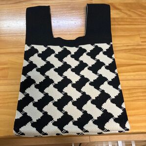 ニットバッグ バッグ クロシェ編み 小さめ