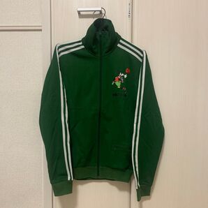 adidas ジャージ 緑 トラックジャケット ディズニー グーフィー