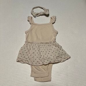 gap ロンパース ヘアバンド セット 12-18m