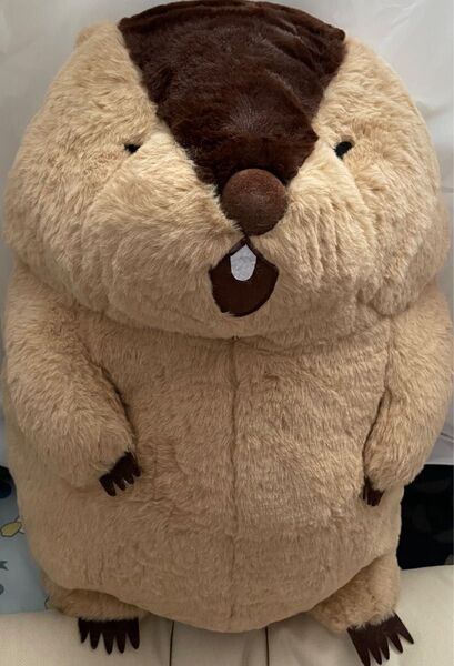 マーモットのもっとっとモア ウルトラBIG ぬいぐるみ 約44cm やまもと