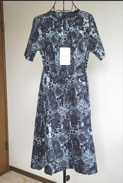 新品 インド綿 ワンピース エスニックワンピース 綿ワンピース M~L 涼感ワンピース レトロワンピース