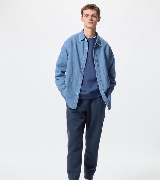 UNIQLOネイビー Sサイズドライストレッチジョガーパンツ 新品未使用品