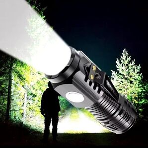 ミニ充電式ハイパワーLED懐中電灯,超強力,3コア,戦術的,金属製ペンクリップ,ハンドランプ,新品